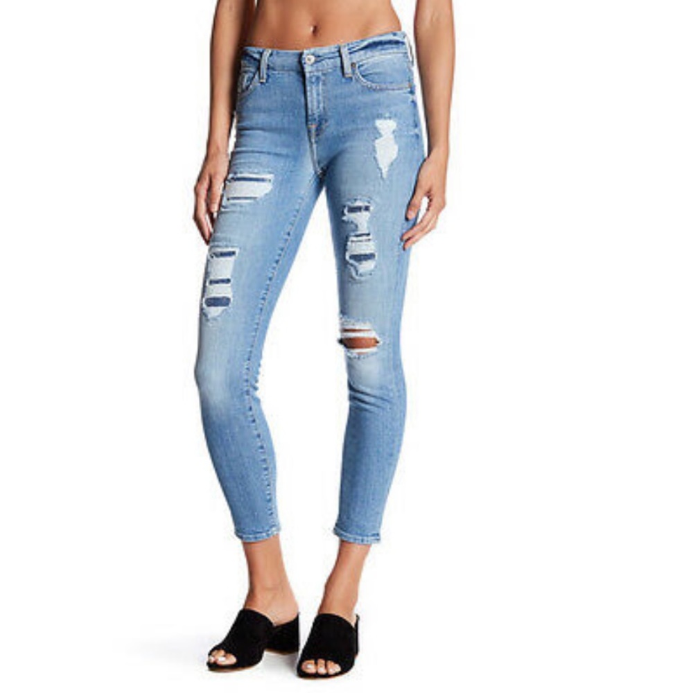 7 for All Mankind Ankle Skinny & Sequins